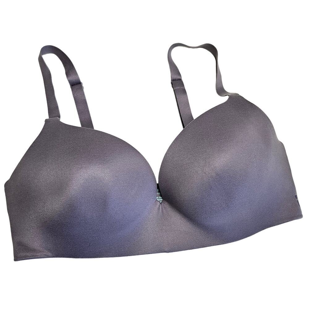 Tommy John Second Skin Lightly Lined Wireless Demi Bra 34D Dusty Purple